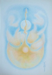 Arte psichica,1981- pastelli su carta cm.50x35      